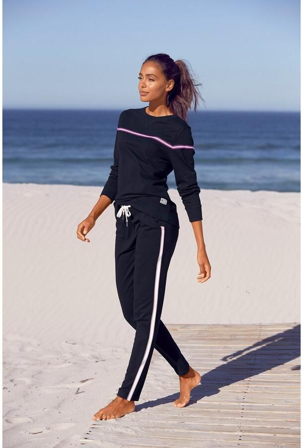 H.I.S Sweater met contrasterend tape loungepak - Foto 5