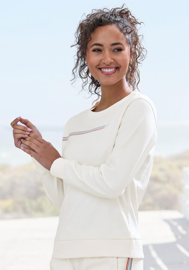 H.I.S Sweatshirt Basic met logoprint loungewear - Foto 5