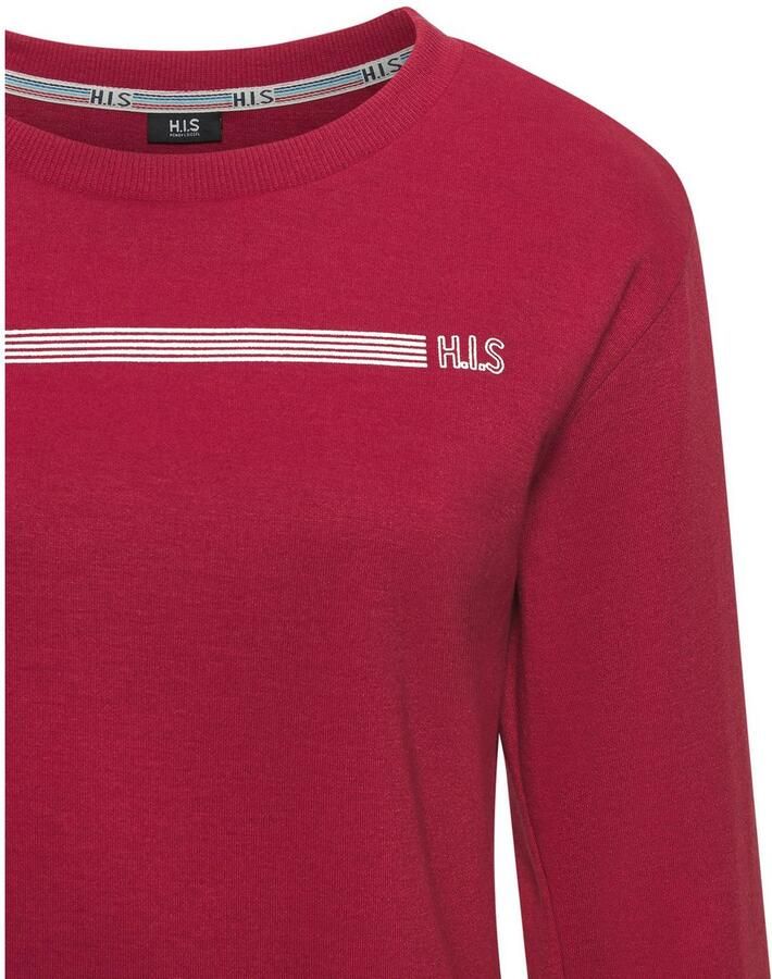 H.I.S Sweatshirt Basic met logoprint loungewear - Foto 2