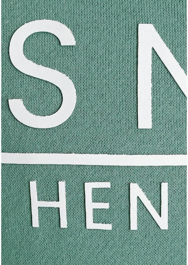 H.I.S Sweatshirt bedrukt ontwerp met capuchon en koord van katoenmix - Foto 2