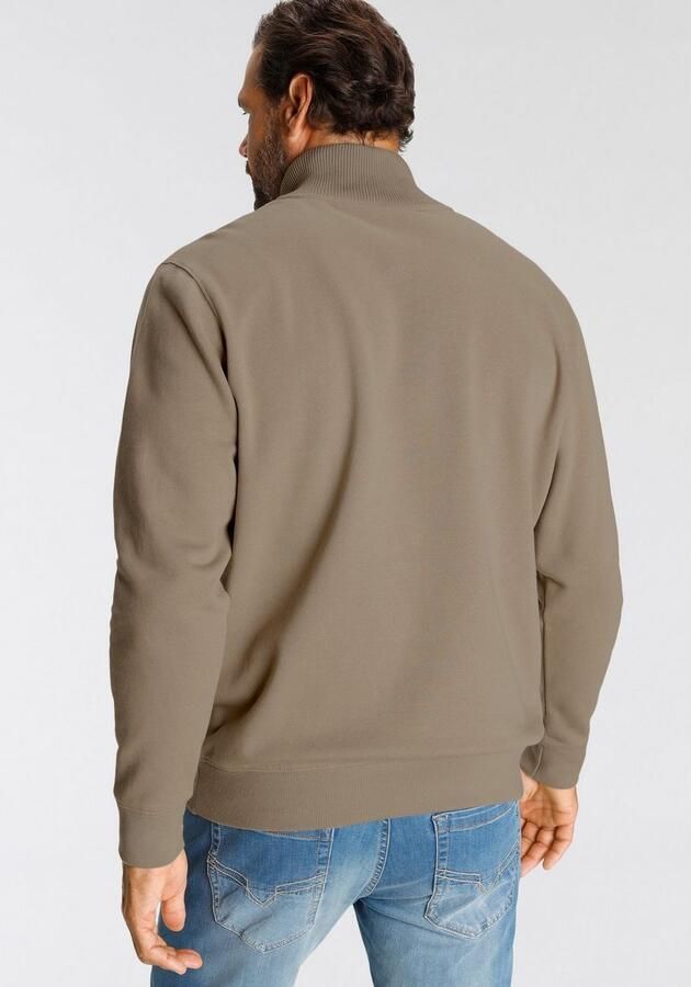 H.I.S Sweatshirt effen van rekbare sweatstof met logoborduring - Foto 6