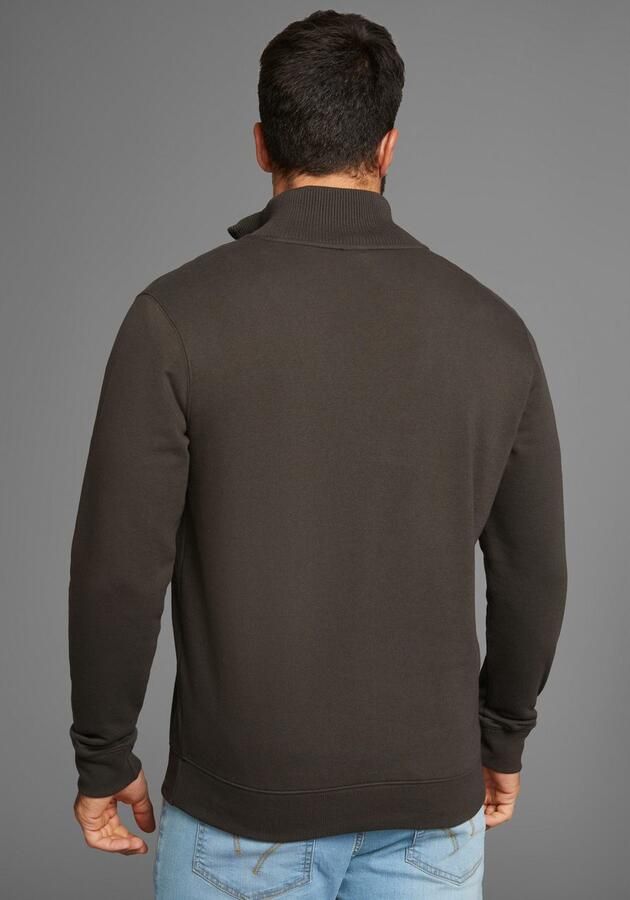 H.I.S Sweatshirt effen van rekbare sweatstof met logoborduring - Foto 2