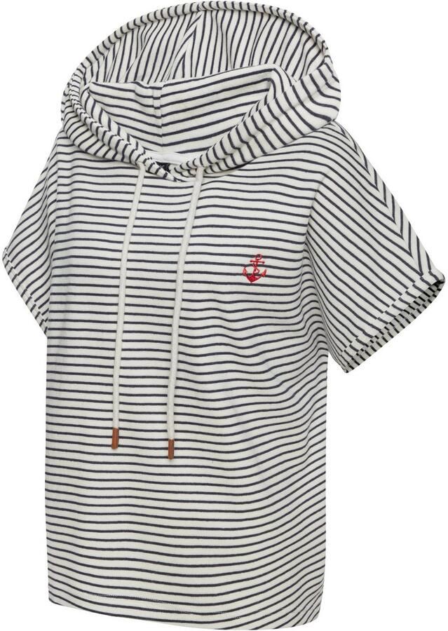 H.I.S Sweatshirt gestreept en met capuchon loungewear - Foto 4