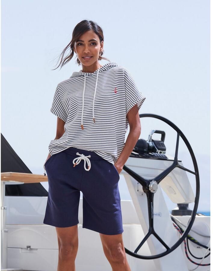 H.I.S Sweatshirt gestreept en met capuchon loungewear