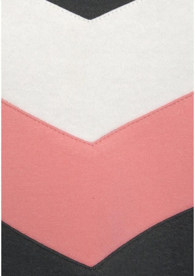 H.I.S Sweatshirt met contraststrepen aan voorkant en mouwen loungewear - Foto 4