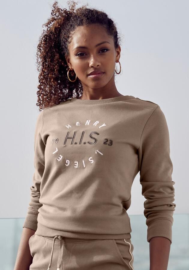 H.I.S Sweatshirt met grote logo-borduurwerk loungewear - Foto 6