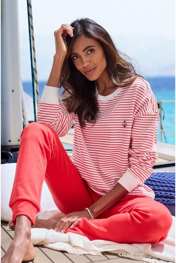 H.I.S Sweatshirt met koord aan de zoom loungewear - Foto 7