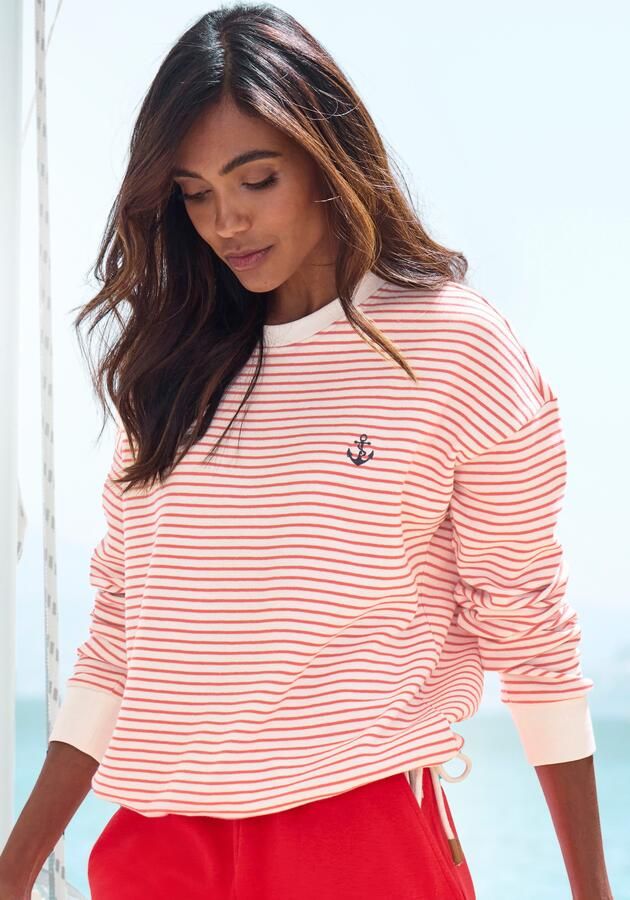 H.I.S Sweatshirt met koord aan de zoom loungewear - Foto 4