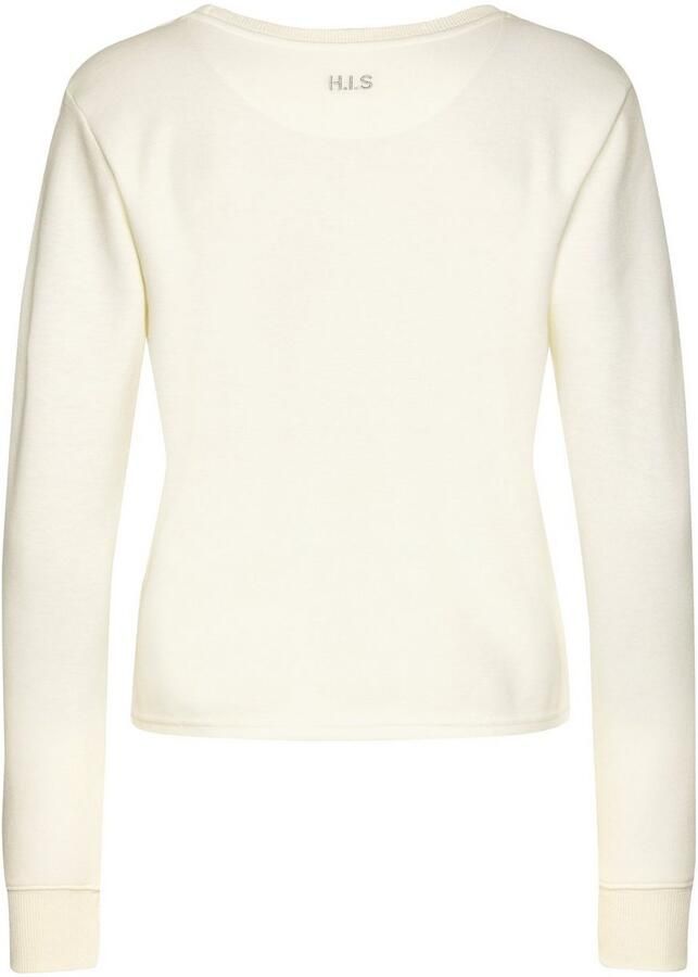 H.I.S Sweatshirt met piping op de borst loungewear - Foto 3