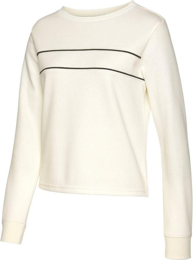 H.I.S Sweatshirt met piping op de borst loungewear