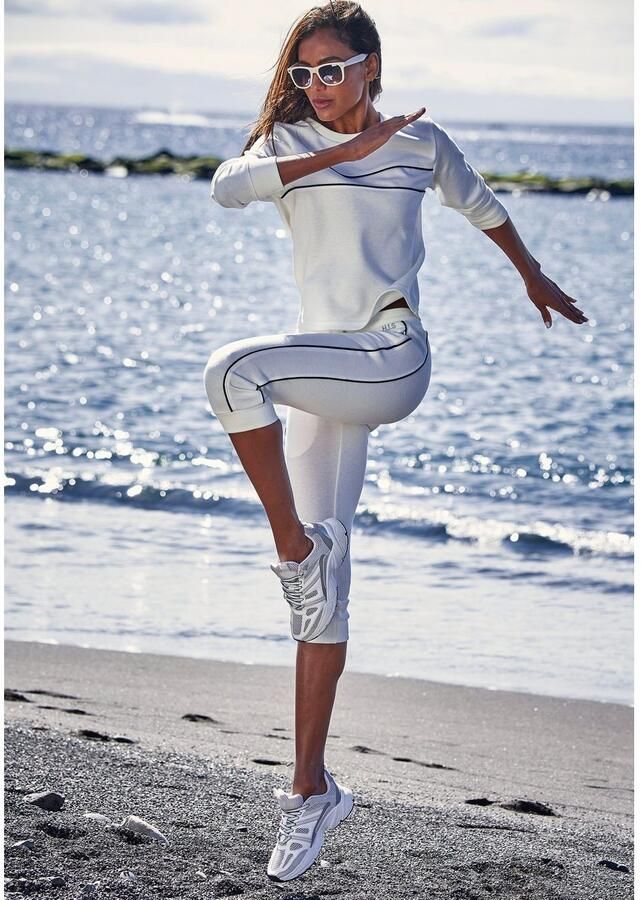 H.I.S Sweatshirt met piping op de borst loungewear - Foto 4