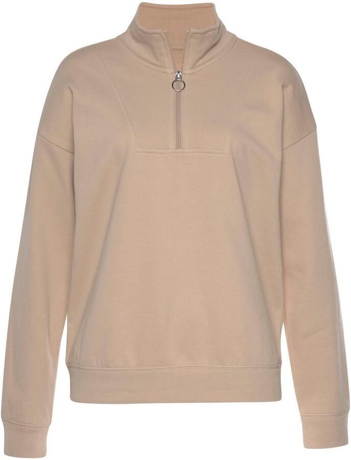 H.I.S Sweatshirt Troyer met opstaande kraag Troyer in maritieme stijl loungewear