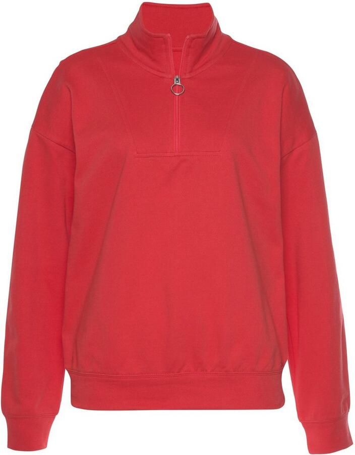 H.I.S Sweatshirt Troyer met opstaande kraag Troyer in maritieme stijl loungewear
