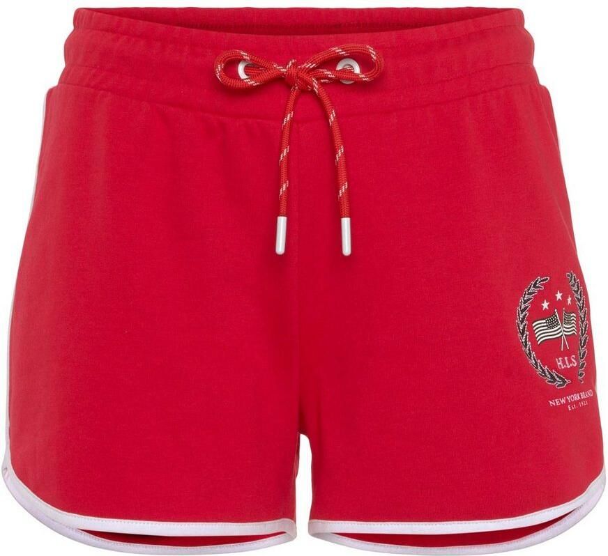 H.I.S Sweatshort -Relaxshorts met mooie borduursel loungeanzug