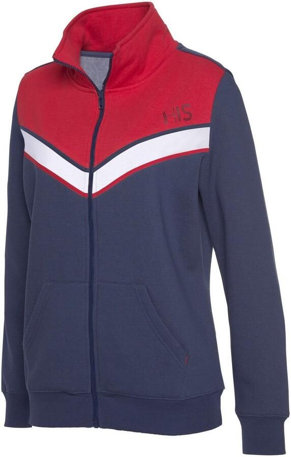 H.I.S Sweatvest met contraststrepen loungewear - Foto 6