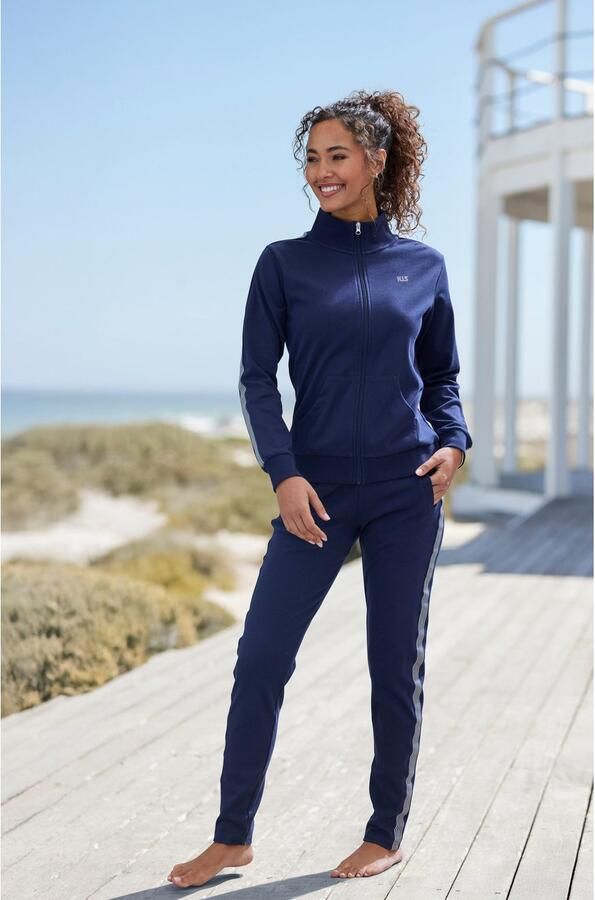 H.I.S Sweatvest met gestreepte tape aan de mouwen - Foto 5