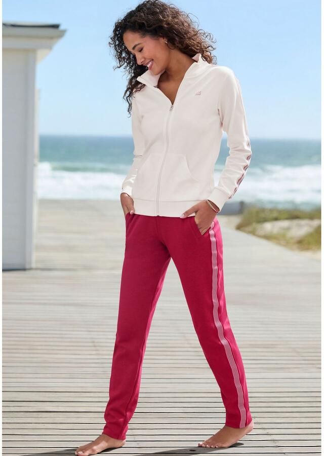 H.I.S Sweatvest met gestreepte tape aan de mouwen - Foto 4