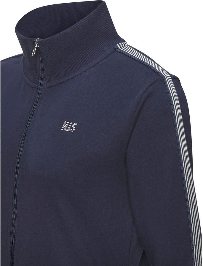 H.I.S Sweatvest met gestreepte tape aan de mouwen