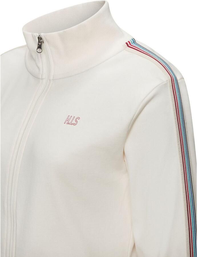 H.I.S Sweatvest met gestreepte tape aan de mouwen