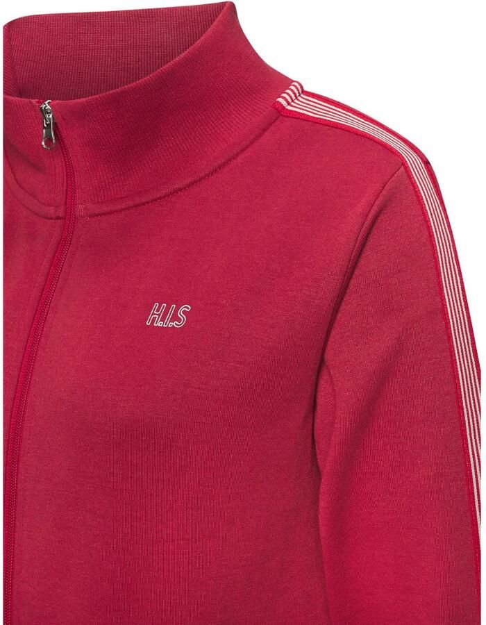 H.I.S Sweatvest met gestreepte tape aan de mouwen