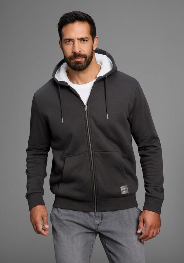 H.I.S Sweatvest met voering van imitatiebont nieuwe collectie - Foto 2