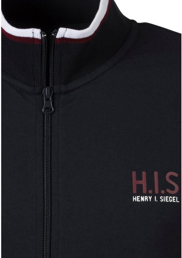 H.I.S Sweatvest Staande kraag met strepen - Foto 2