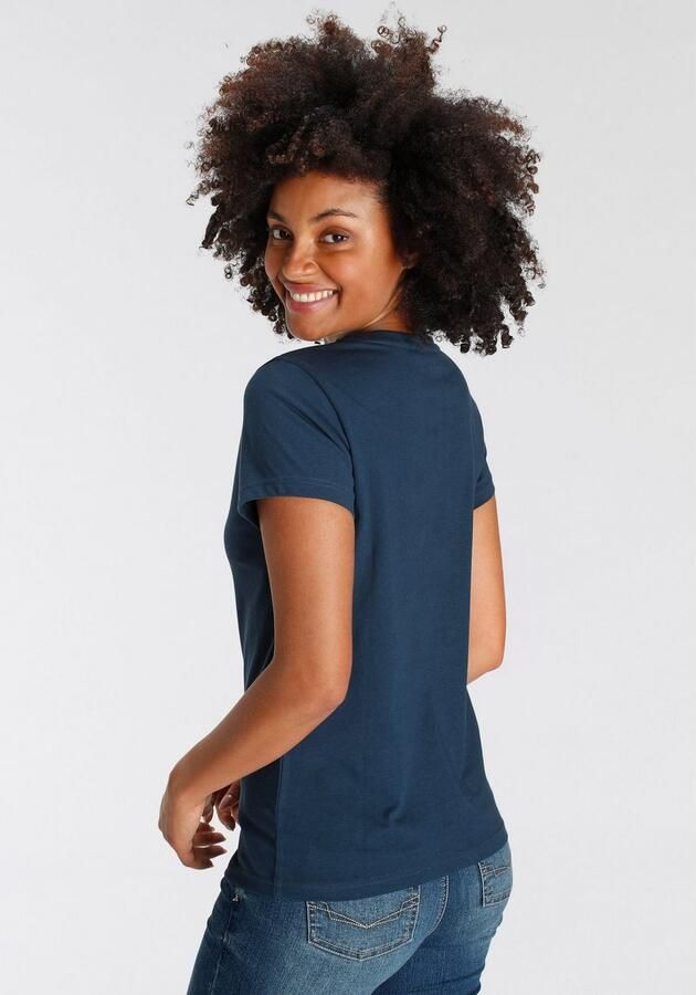 H.I.S T-shirt bedrukt voor vrije tijd van katoen - Foto 5