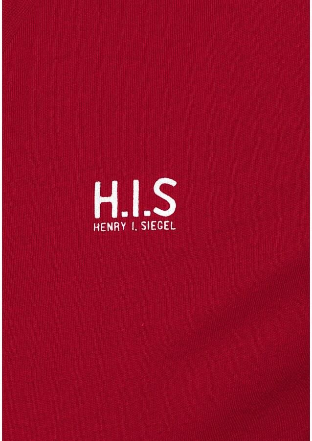 H.I.S T-shirt Essential basics figuurvolgende snit van katoen (Set van 3) - Foto 4