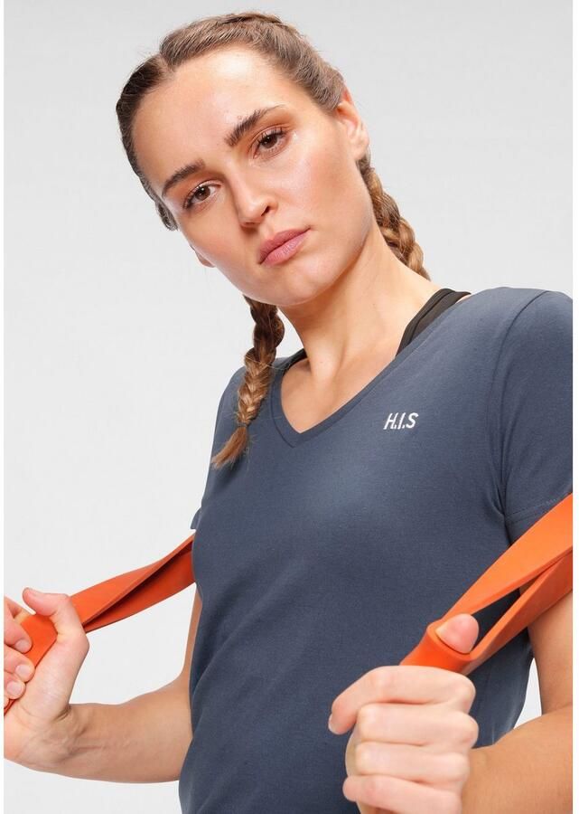 H.I.S T-shirt Essential basics heup-lange pasvorm figuuraccentuerende snit van 100% katoen (Set van 3) - Foto 3