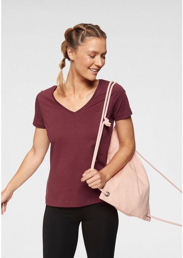 H.I.S T-shirt Essential basics heup-lange pasvorm figuuraccentuerende snit van 100% katoen (Set van 3) - Foto 4