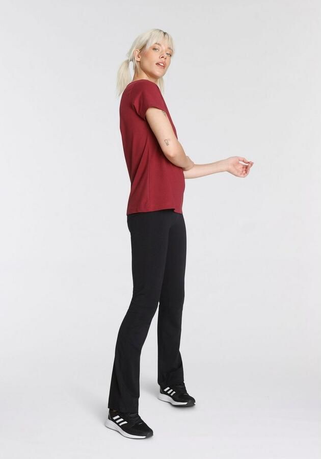H.I.S Legging Bootcut-leggings in een praktische 2-pack met elastische tailleband (Set van 2)