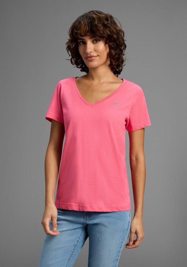 H.I.S T-shirt Essential basics heup-lange pasvorm figuuraccentuerende snit van 100% katoen (Set van 3) - Foto 4