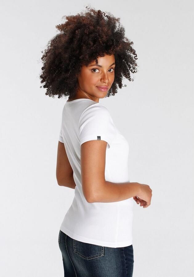 H.I.S T-shirt Korte mouwen effen van katoen in set verkrijgbaar (set 2-delig) - Foto 6