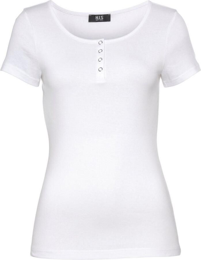 H.I.S T-shirt Korte mouwen effen van katoen in set verkrijgbaar (set 2-delig) - Foto 2