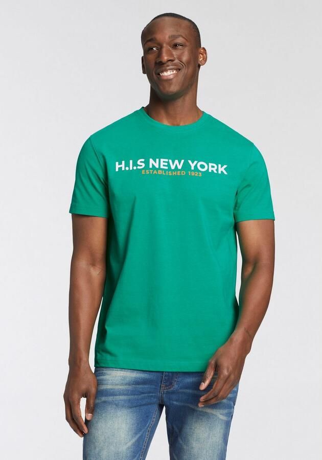 H.I.S T-shirt Met grote frontprint - Foto 4