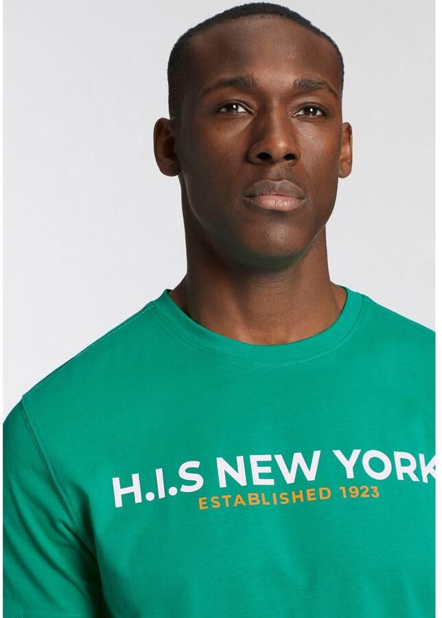 H.I.S T-shirt Met grote frontprint - Foto 2