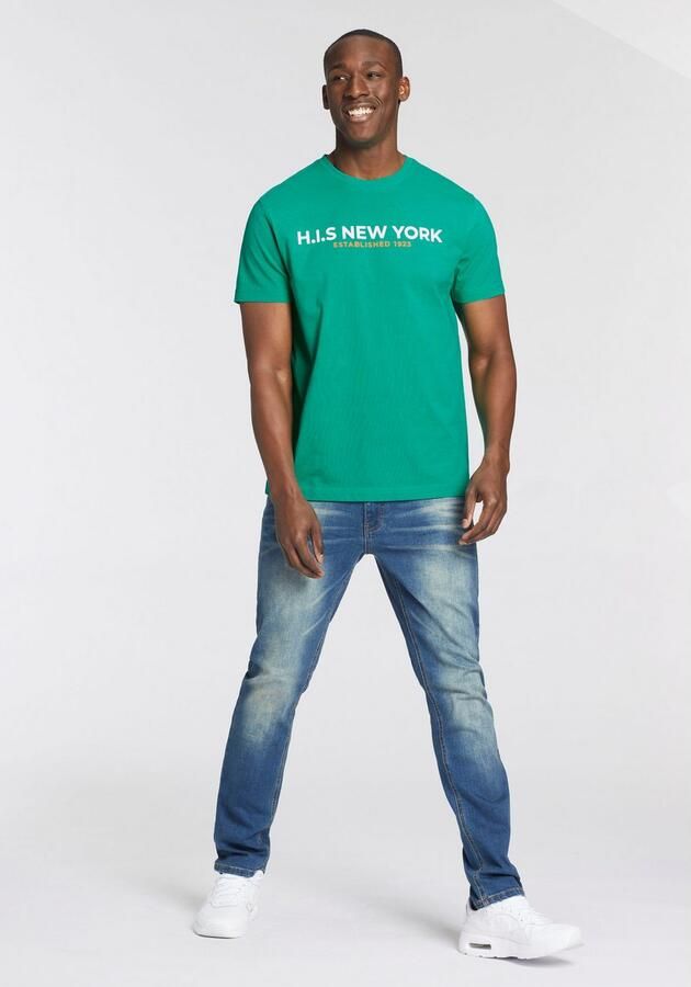 H.I.S T-shirt Met grote frontprint - Foto 6