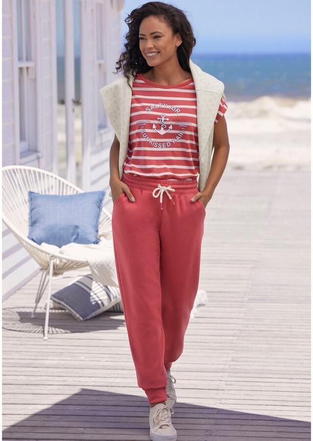 H.I.S Sweatbroek elastische band met rijgkoord (1-delig) - Foto 2