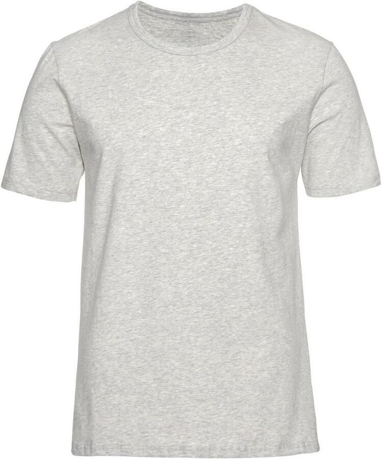 H.I.S T-shirt met ronde hals perfect als ondershirt (2-delig Set van 2)