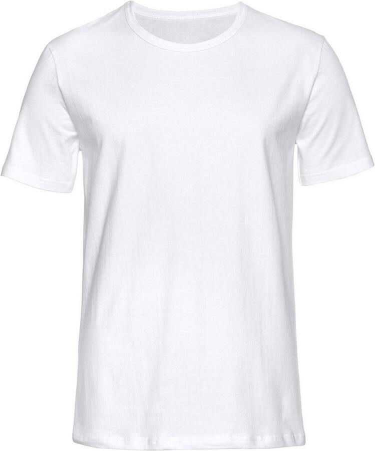 H.I.S T-shirt met ronde hals perfect als ondershirt (2-delig Set van 2)