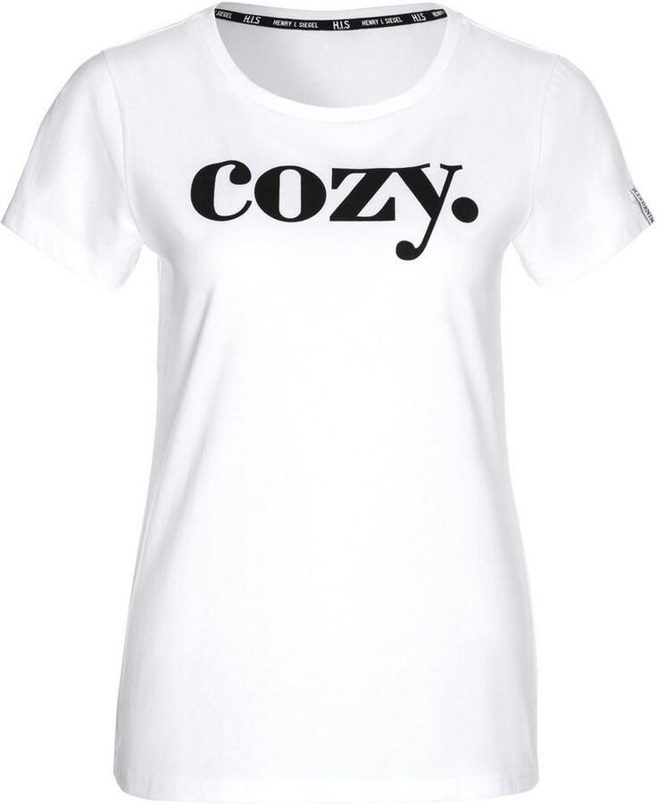 H.I.S T-shirt met statement-print voor