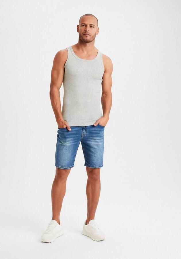 H.I.S Tanktop Fijnrib in een zachte katoenkwaliteit (set 3-delig)