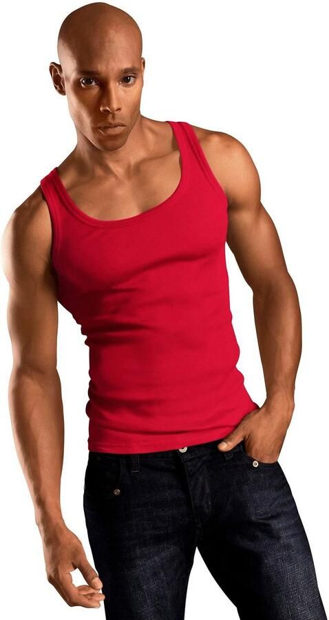 H.I.S Tanktop Fijnrib in een zachte katoenkwaliteit (set 3-delig) - Foto 2