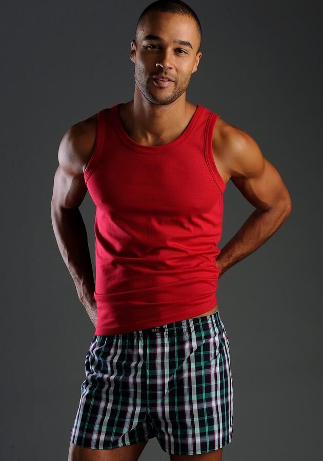 H.I.S Tanktop Onderhemd voor heren met ronde hals van katoen (set 3-delig) - Foto 5