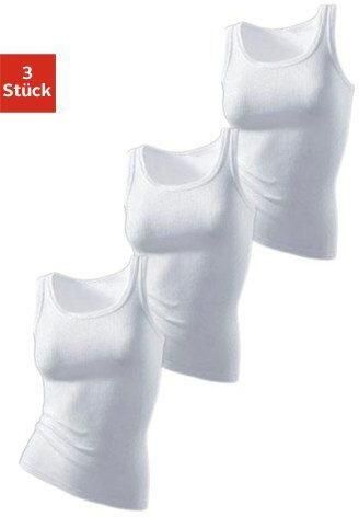 H.I.S Tanktop van zachte ribkwaliteit van katoen (Set van 3) - Foto 3