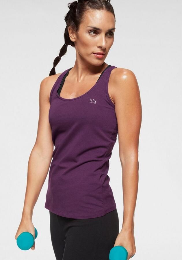 H.I.S Tanktop Zachtere fijnrib met elastisch katoen voor hoog draagcomfort (Set van 3) - Foto 5