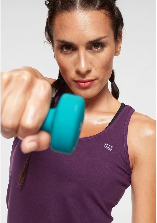 H.I.S Tanktop Zachtere fijnrib met elastisch katoen voor hoog draagcomfort (Set van 3) - Foto 3