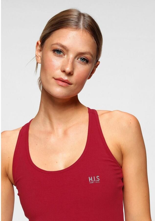 H.I.S Tanktop Zachtere fijnrib met elastisch katoen voor hoog draagcomfort (Set van 3) - Foto 3