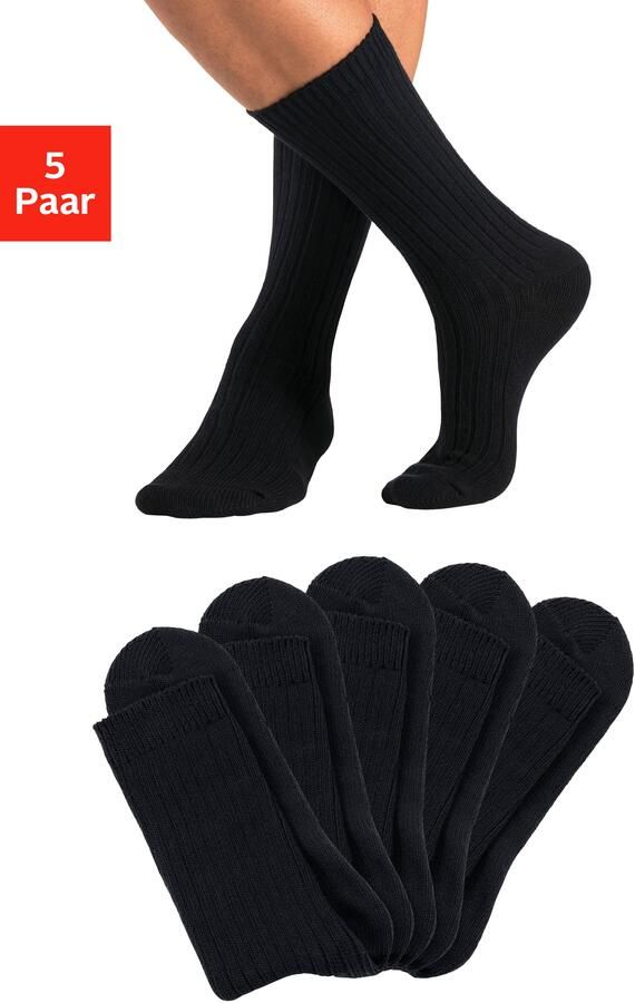 H.I.S Werksokken bijzonder grof gebreid (set 5 paar) - Foto 7