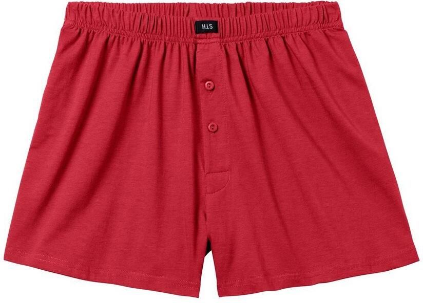 H.I.S Wijde boxershort Heren boxer wijdte pasvorm comfortband van katoen-stretch (set 5 stuks) - Foto 4